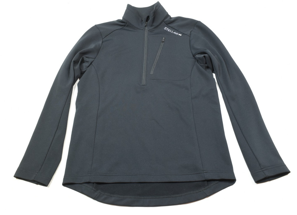 Stellar Equipment Stellar Light Mid T-Neck Sweater Mens Small Black Pullover